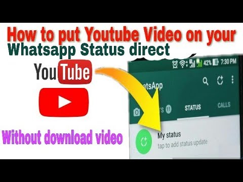 how to keep youtube videos as our whatsapp status