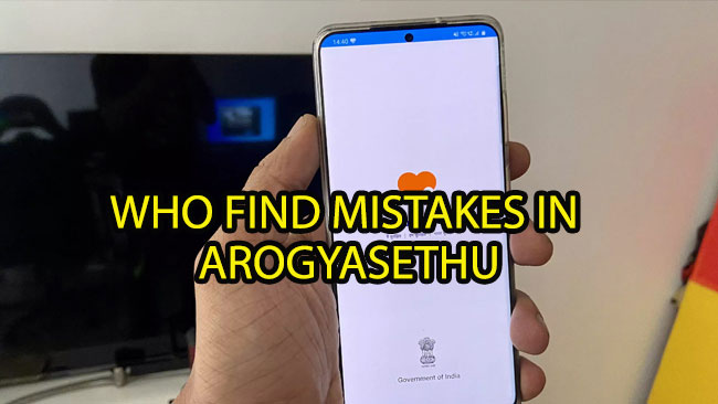 who find mistakes in arogyasethu