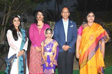 Chandana deepti family photo